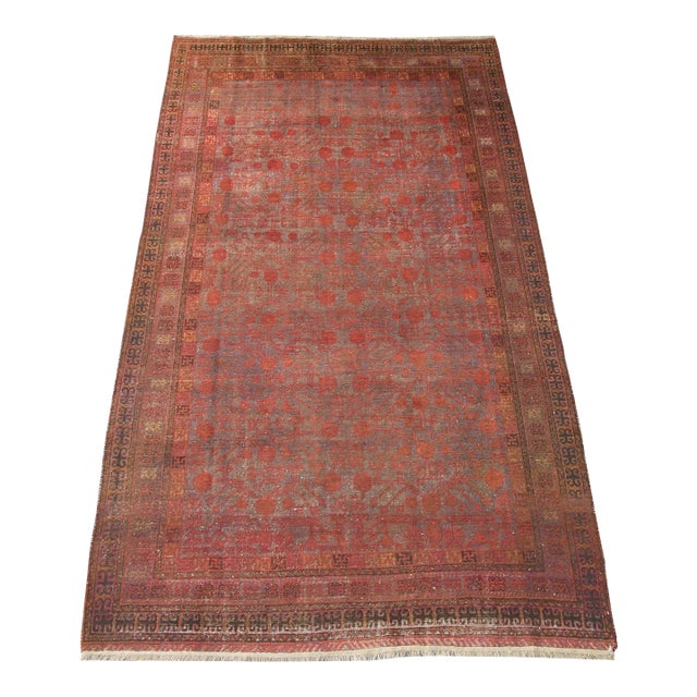 Late 19th Century Late-19th Century Khotan Samarkand Rug For Sale