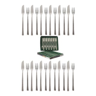 Midcentury Viners Studio Fish Set For Sale