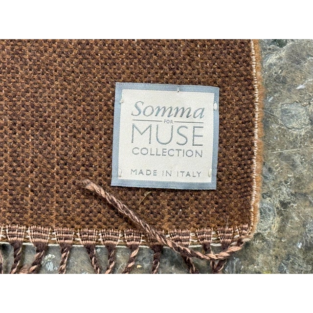 Traditional Somma for Muse Collection Reversible Woven Throw For Sale - Image 3 of 12