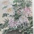 Textile 34” x 23” hand-painted silk panel // pair of quail and Chinese chrysanthemums with silk brocade border // vintage artwork // Chinoiserie For Sale - Image 7 of 8