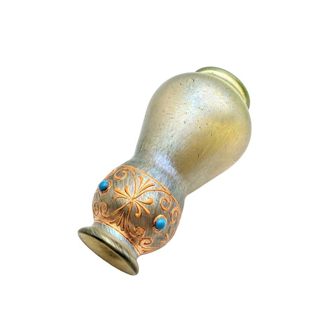 Bohemian Art Nouveau Glass Delphi Vase by Johann Loetz Witwe for Loetz Glass, 1899 For Sale - Image 4 of 5