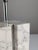 White Art Deco Carrara Marble Table Lamp Base, 1940s For Sale - Image 8 of 13
