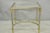 Traditional Vintage French Directoire Maison Jansen Style Steel Brass Low Square Side Table For Sale - Image 3 of 17