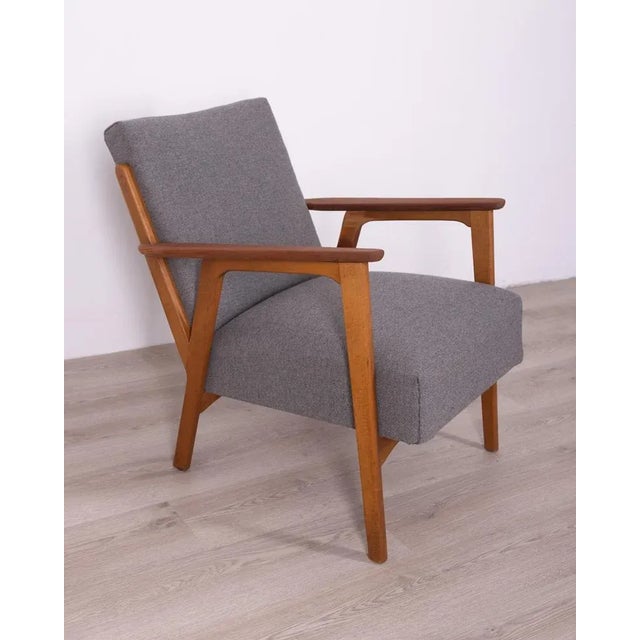 Vintage Danish Teak Armchair, 1960s For Sale - Image 4 of 8