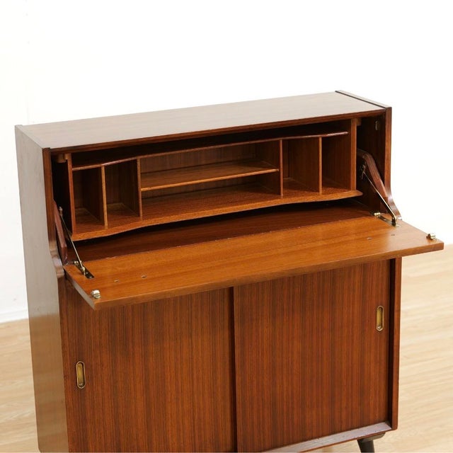 Mid-Century Modern 1960s Mid Century Secretary Desk For Sale - Image 3 of 10