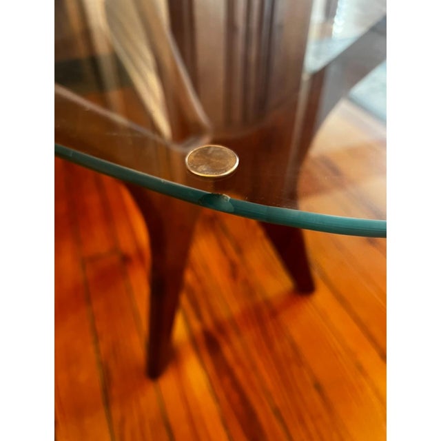 1960s Mid Century Attributed to Adrian Pearsall Walnut Jacks Side Tables - Pair For Sale - Image 9 of 11