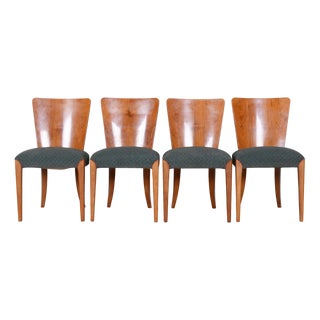 Art Deco Dining Chairs by Jindřich Halabala for Up Závody, 1940s, Set of 4 For Sale
