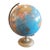 George F. Cram Company 12 World Globe Blue Ocean 12" Tabletop Globe, Champagne Base For Sale