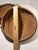 Antique Ethiopian Agelgil Woven Rattan & Leather Covered Basket 10" Diameter For Sale - Image 9 of 11