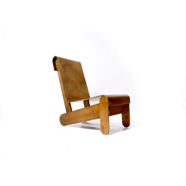 Vintage Dutch Plywood Lounge Chair, 1950s For Sale - Image 8 of 18