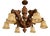 Antique Black Forest Gothic Revival Carved Wood Chandelier with Gargoyles and Mascarons, 1940s For Sale
