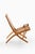 Wood Folding Easy Chair in Cane and Oak from Hans Wegner, 1949 For Sale - Image 7 of 11