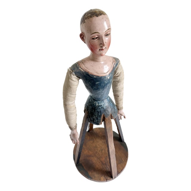 18th Century French Santos Cage Doll Figure For Sale