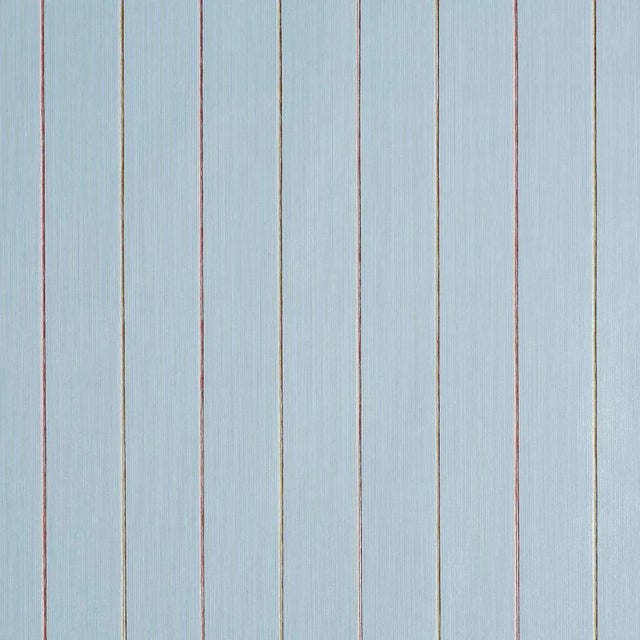 Schumacher X Backdrop Draper Stripe Wallpaper In The Early Stuff For Sale