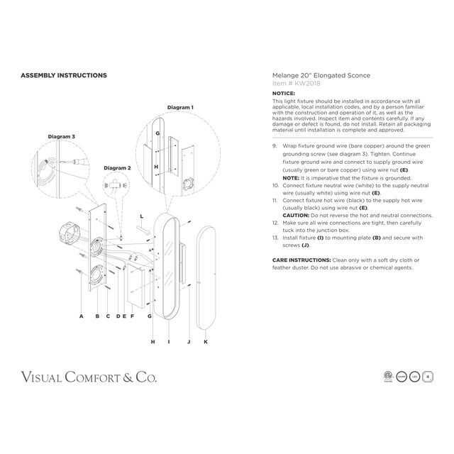 2020s Kelly Wearstler for Visual Comfort Signature Melange 20" Elongated Sconce in Bronze with Alabaster For Sale - Image 5 of 5