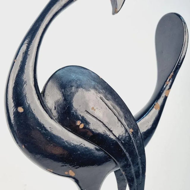 Iron Egret Sculpture, 1960s For Sale - Image 4 of 9