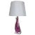 Large Crystal Glass Pink Table Light from Val Saint Lambert, Belgium, 1960s For Sale