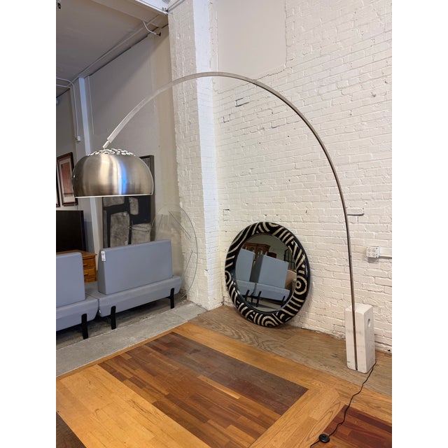 In the Style of Achille & Pier Giacomo Castiglioni for Flos Arco Floor Lamp For Sale - Image 9 of 13