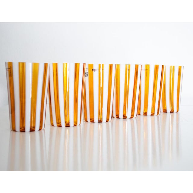Salty Caramel Collection Glasses by Maryana Iskra for Ribes the Art of Glass, Set of 7 For Sale - Image 4 of 18