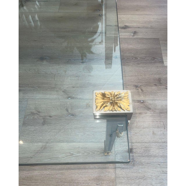 P.E. Guerin Louis XVI Style Bronze Garland Coffee Table. u.s.a Late 20th Century For Sale - Image 9 of 14