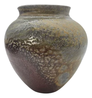 Ann Hurley Signed California Studio Pottery Textured Glazed Vessel 7”