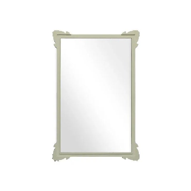 Contemporary Fleur Home Garden District Napoleon Rectangle Mirror in Cooking Apple Green, 24x36 For Sale - Image 3 of 3