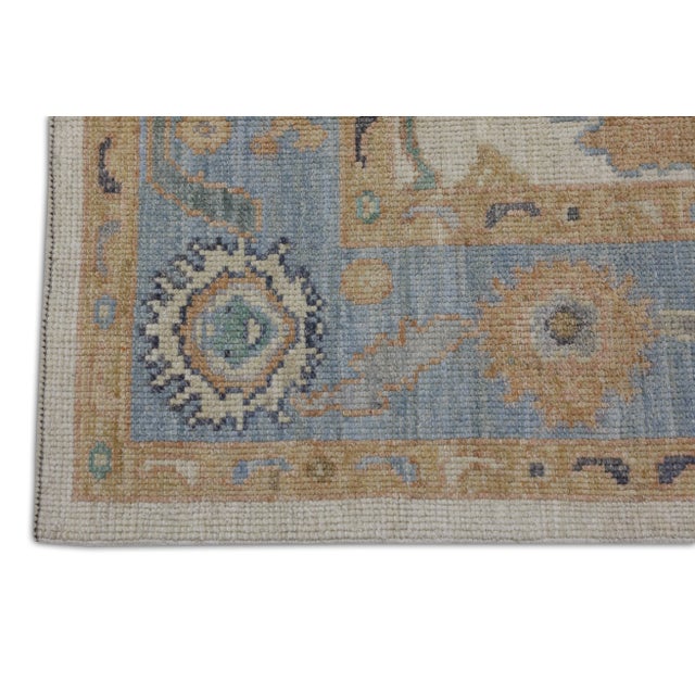 Handmade Turkish Oushak Rug 5'2"x7'1" For Sale - Image 4 of 6