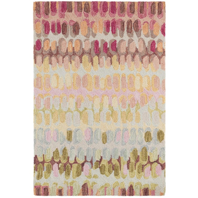 Dash & Albert by Annie Selke Paint Chip Pastel Micro Hooked Wool Rug, 6' x 9' For Sale In Boston - Image 6 of 6