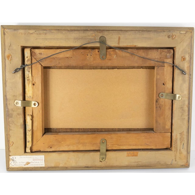 Brown Italian Coastal Oil Painting Attributed to Giacinto Gigante For Sale - Image 8 of 11