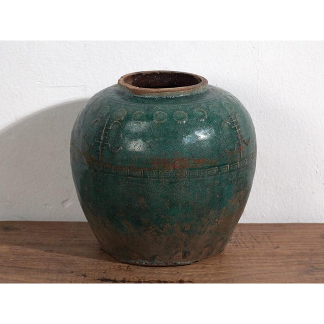 Antique Chinese Vase in Stoneware For Sale - Image 4 of 6