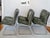 Roche Bobois 1970s Suede and Chrome Cantilever Dining Chairs in Moss Green Attributed to Roche Bobois-Set of 6 For Sale - Image 4 of 17