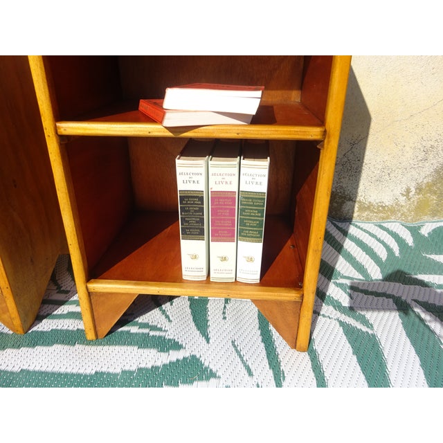 Brown Light Wood Bedside Tables with Top Edges, 1990s, Set of 2 For Sale - Image 8 of 18