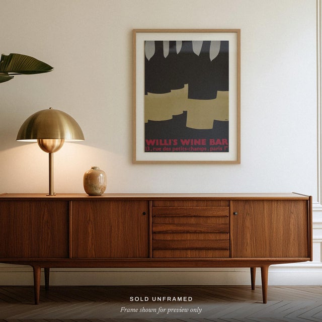 Alberto BALI (1944–present) Willi's Wine Bar Year: 1984 Medium: original poster Support: matt poster paper Sheet Size:...