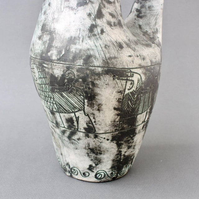 French Ceramic Zoomorphic Pitcher by Jacques Blin, 1950s For Sale - Image 11 of 18