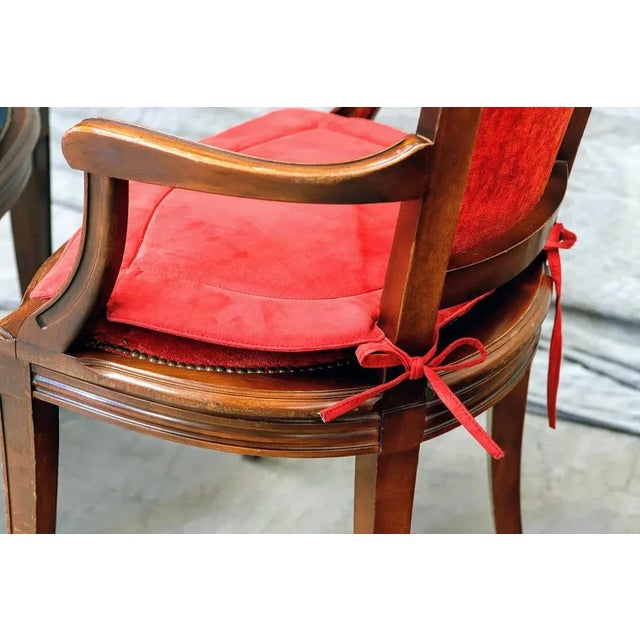 1970s Red Dining Chairs, Set of 4 For Sale - Image 5 of 7