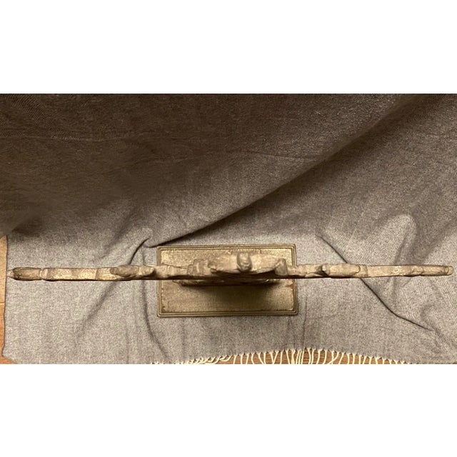 Slate Gray French Iron Cross 3’ Vintage Standing Cross For Sale - Image 8 of 12