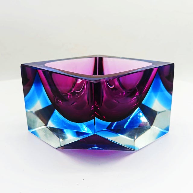 Vintage Square Ashtray by Flavio Poli for Seguso, 1960s For Sale - Image 3 of 9