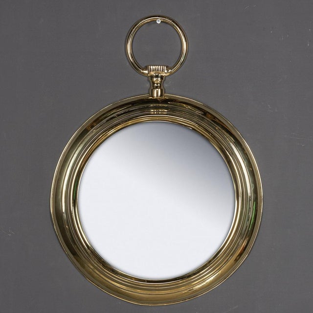 20th Century Striking Collection of Pocket Watch Shaped Mirrors, 1970s, Set of 8 For Sale - Image 13 of 18