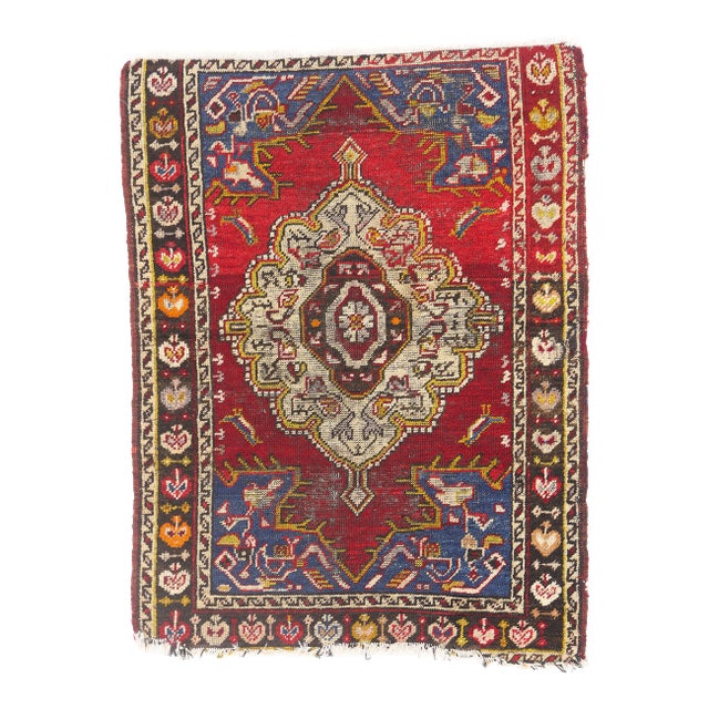 Late 19th Century Turkish Bergama Rug, 03'03 X 04'01 For Sale