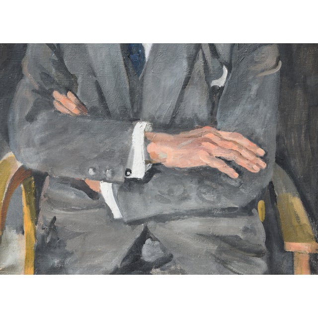 1920s Ignaz Kaufmann, Portrait of a Gentleman, 1925, Oil Painting on Canvas, Framed For Sale - Image 5 of 9