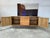 Vintage Danish solid oak brutalist sideboard credenza c1970’s attributed to Henning Kjaernulf. Carved panels on locking...