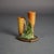 Arts & Crafts Roseville Art Pottery Brown Double Bud Vase With Thornapple Pattern C1937 For Sale - Image 3 of 8