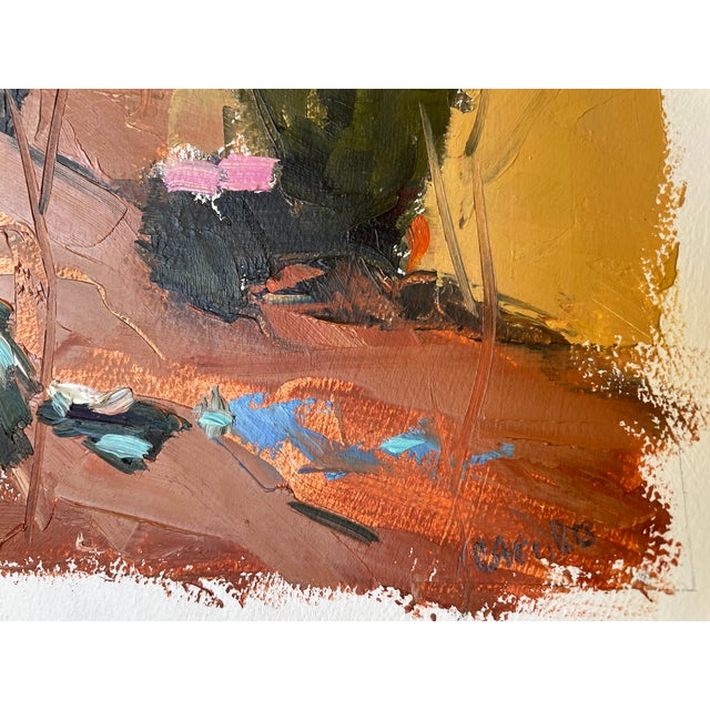 “Sedona” Original Oil Painting on Fabriano Paper by Cindy Carrillo For Sale In Phoenix - Image 6 of 6