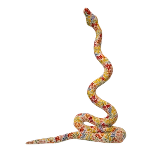 #277, Floral Snake Sculpture by Paige Barnes Dorsey