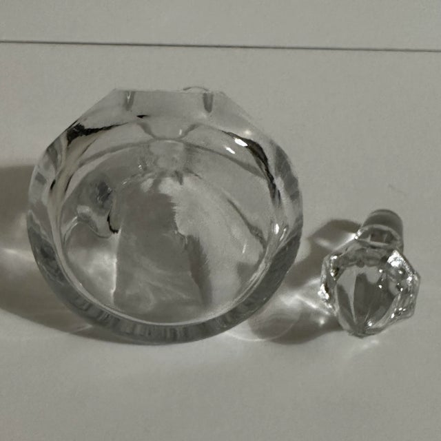 Glass Vintage 1900s Glass Cruet With Stopper For Sale - Image 7 of 7