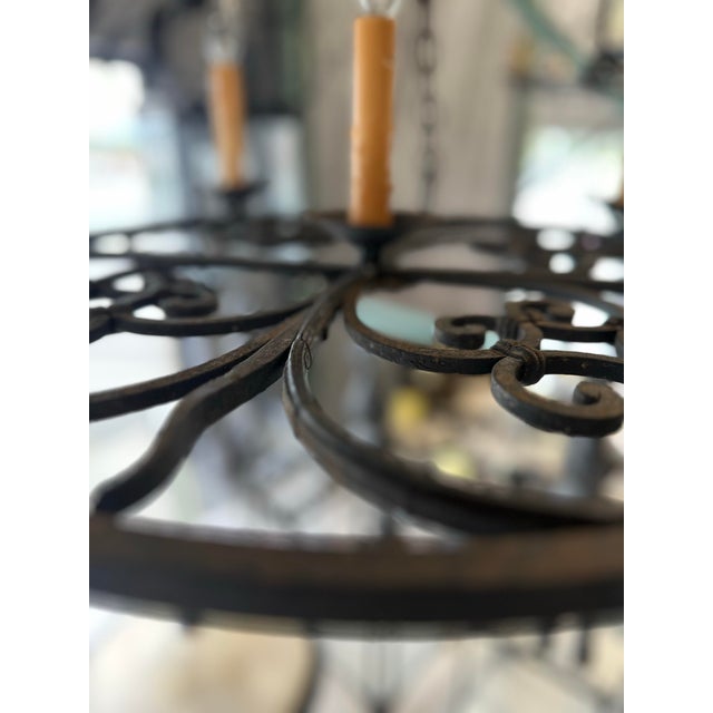 Mid 20th Century Spanish Colonial Pendant With 5 Lights For Sale - Image 10 of 10