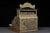 1891; National Cash Register Co. - Dayton, OH Antique brass-plated mechanical cash regsiter on a wooden base. Serial No....