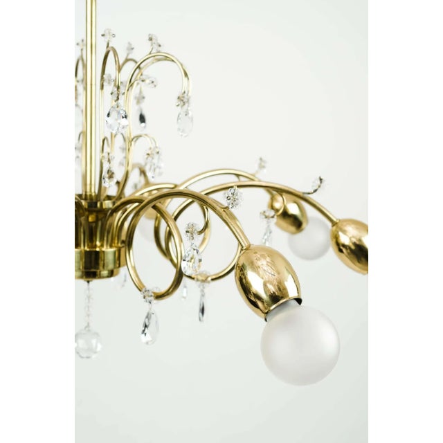 Chandelier Attributed to J. & L. Lobmeyr for Lobmeyr, 1950s For Sale - Image 13 of 14