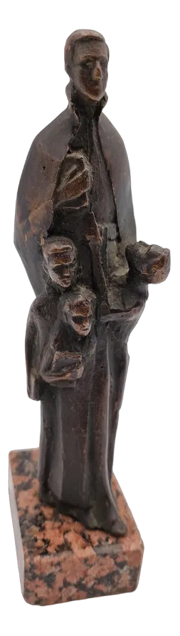 Bronze Sculpture of Teacher with Schoolchildren