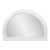 George Arched Mirror White For Sale